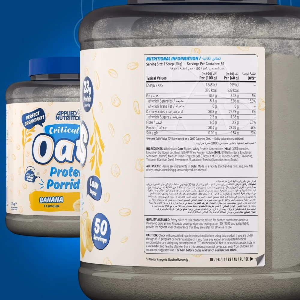 Applied Nutrition Critical Oats Banana 3kg 3