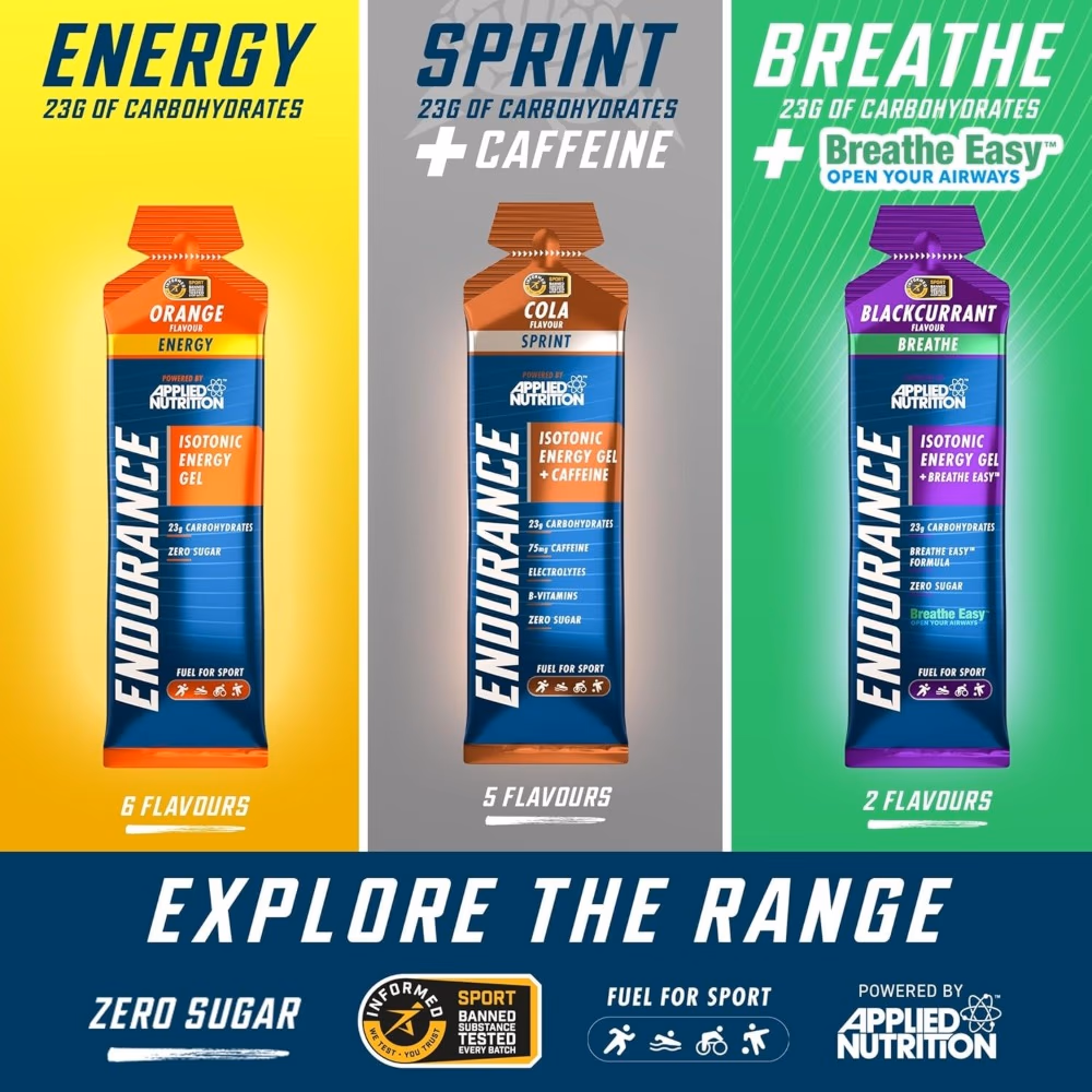 Applied Nutrition Endurance Breathe Energy Gel Cola 60g x 1 Piece 2
