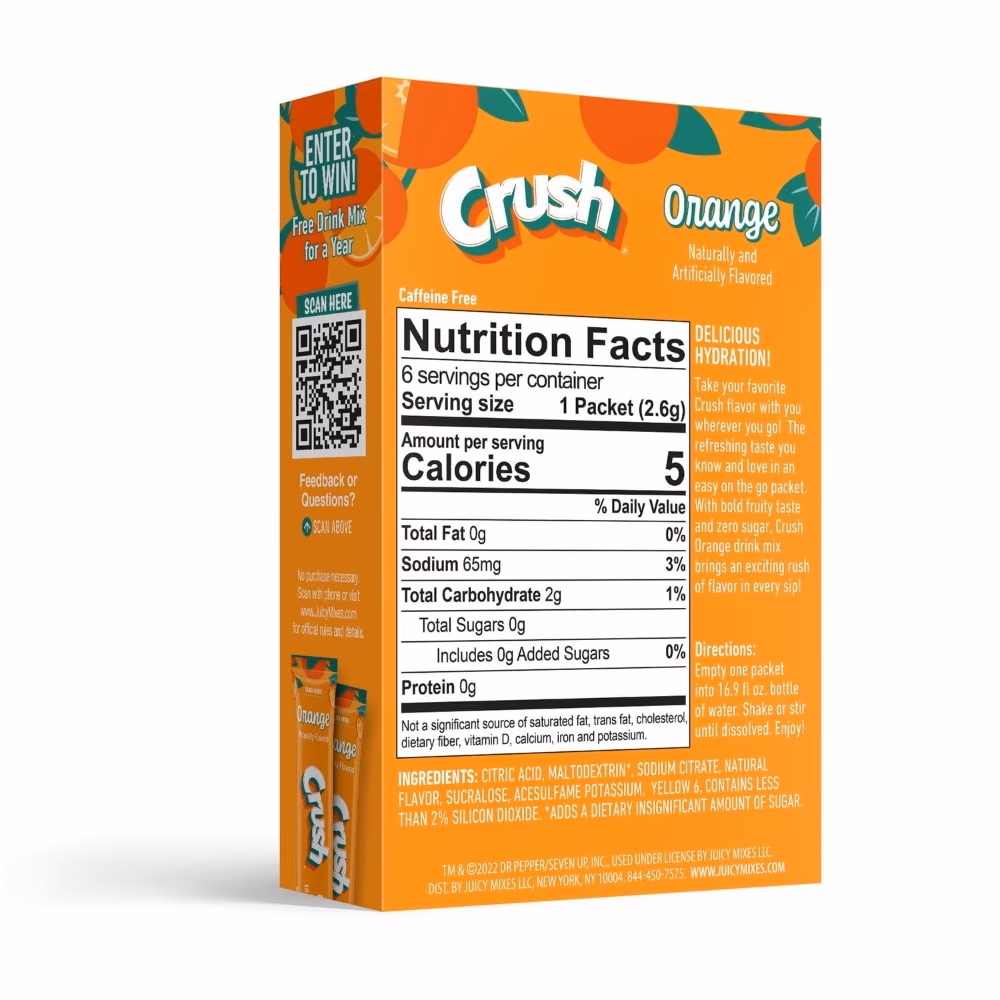 Crush Drink Orange Sachet 6S  2