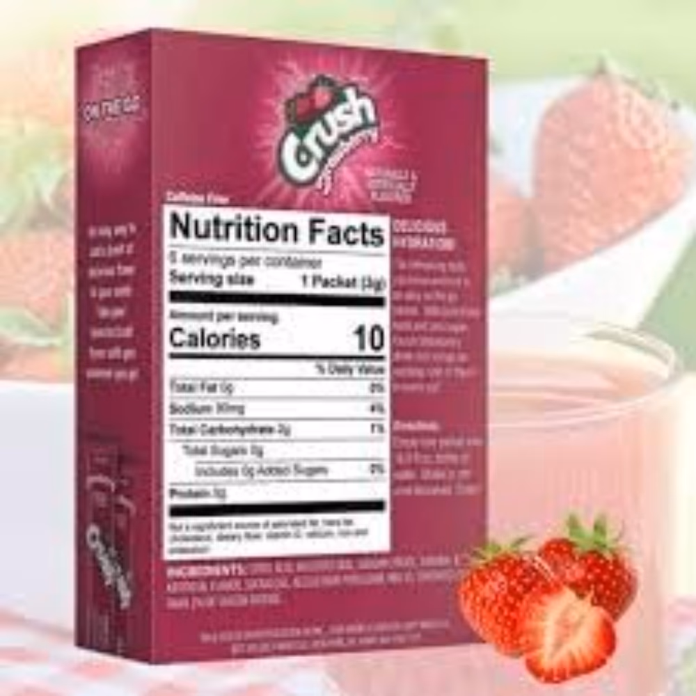 Crush Drink Strawberry Sachet 6S 2
