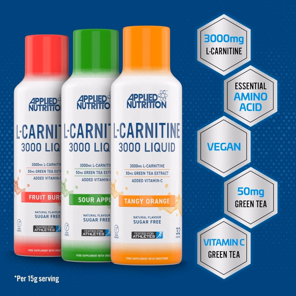 Applied Nutrition L-Carnitine 3000 Liquid Tangy Orange 480ml 4