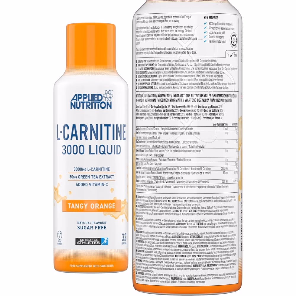 Applied Nutrition L-Carnitine 3000 Liquid Tangy Orange 480ml 2