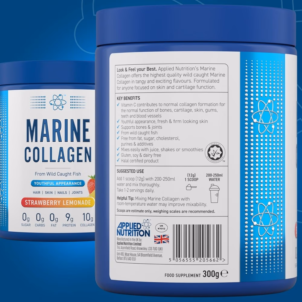 Applied Nutrition Marine Collagen Strawberry Lemonade 300g 4