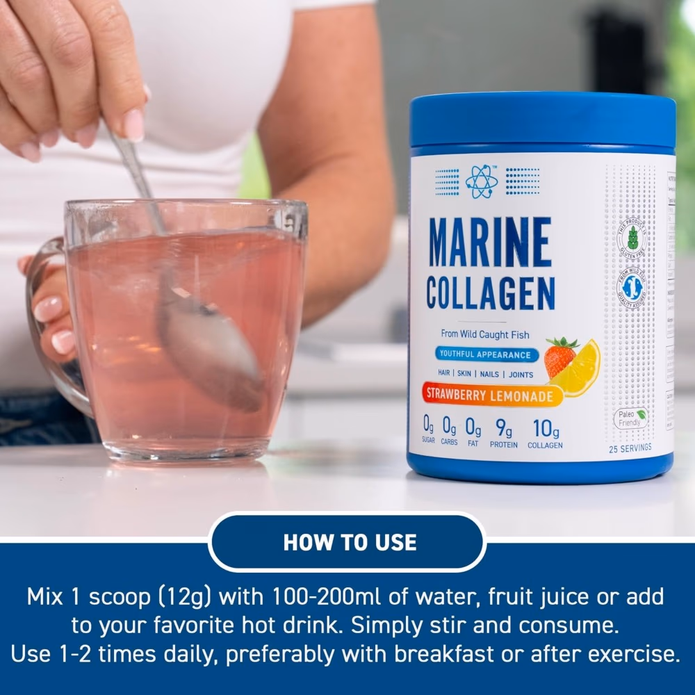 Applied Nutrition Marine Collagen Strawberry Lemonade 300g 5