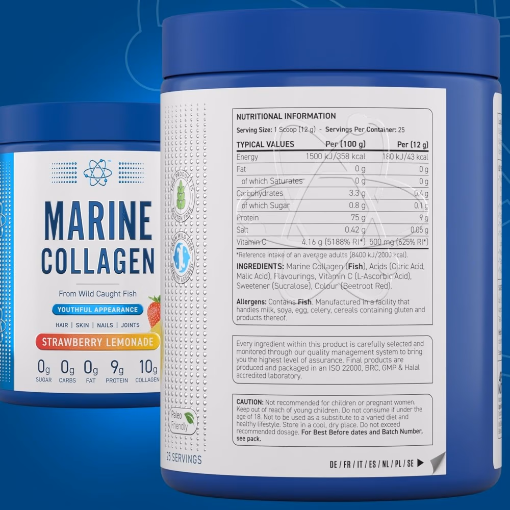 Applied Nutrition Marine Collagen Strawberry Lemonade 300g 3