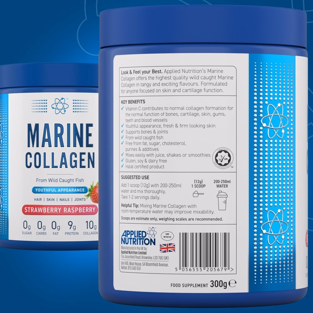 Applied Nutrition Marine Collagen Strawberry Raspberry 300g 5