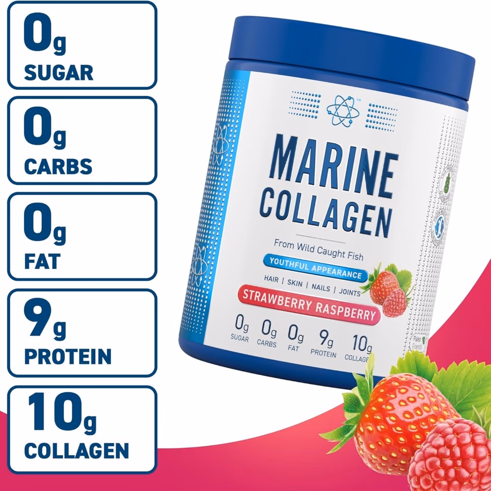 Applied Nutrition Marine Collagen Strawberry Raspberry 300g 3