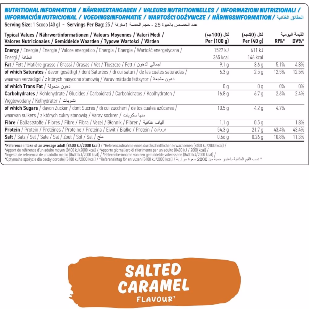 Applied Nutrition Protein Cookie Dough Salted Caramel 1kg 3