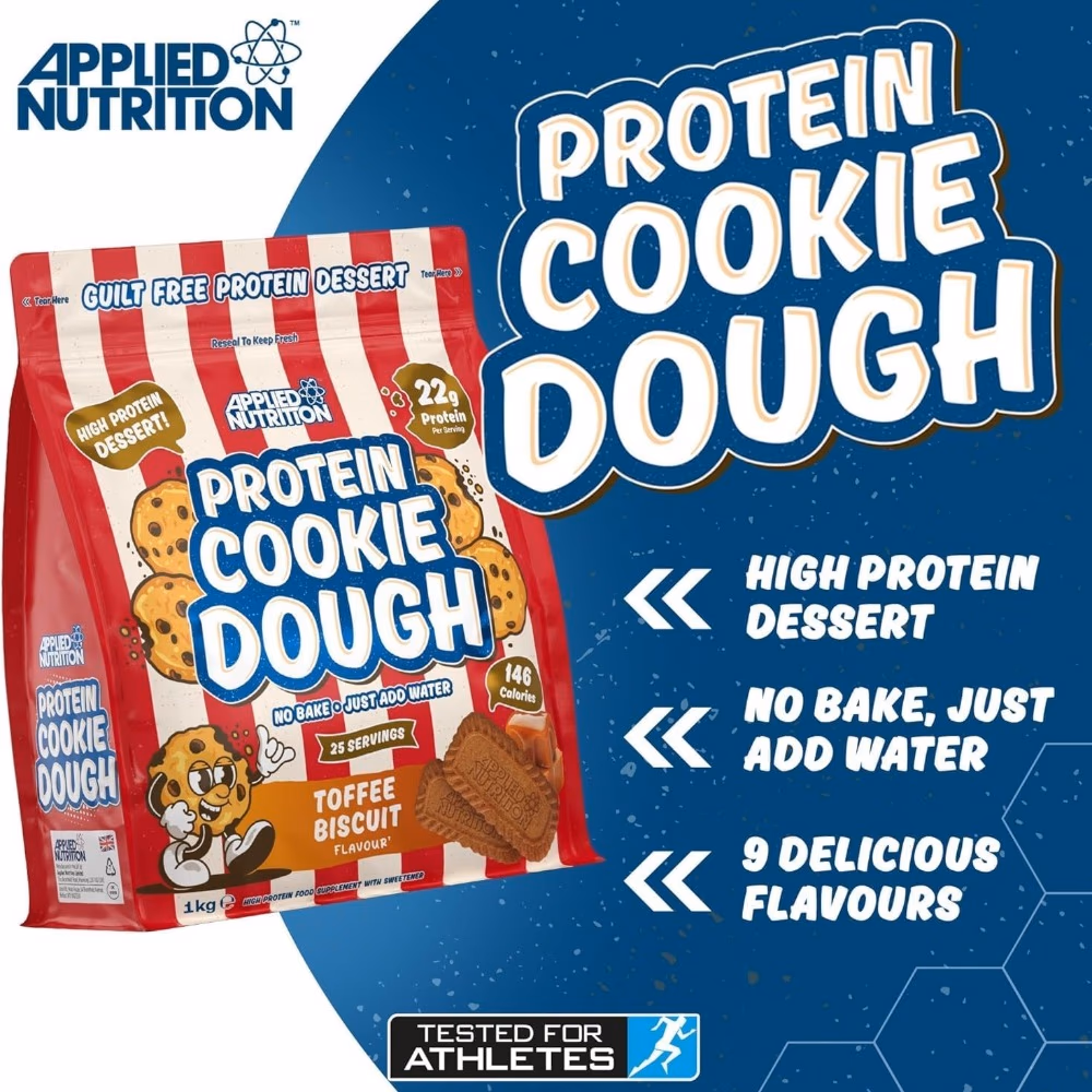 Applied Nutrition Protein Cookie Dough Toffee Biscuit 1kg 3