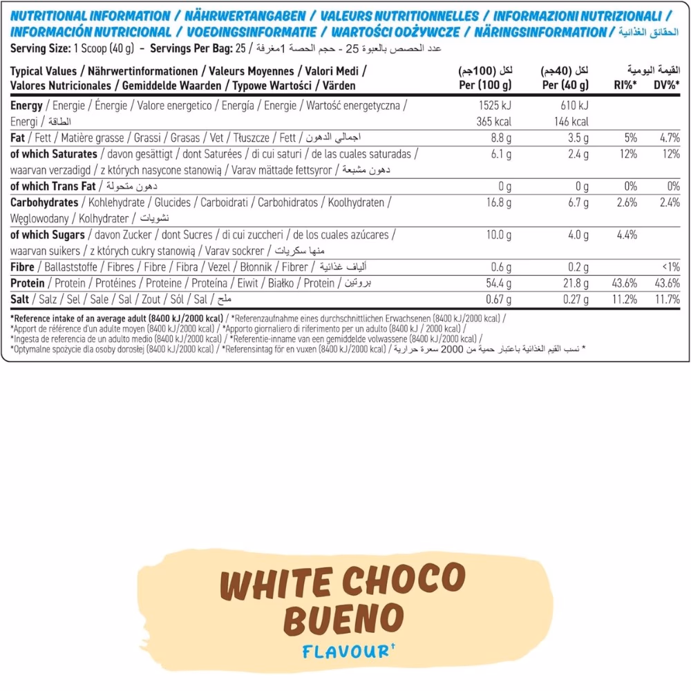 Applied Nutrition Protein Cookie Dough White Chocolate Bueno 1kg  4