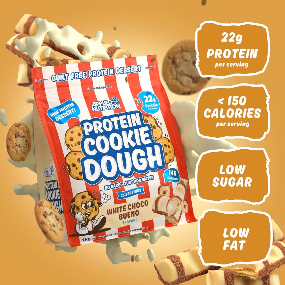 Applied Nutrition Protein Cookie Dough White Chocolate Bueno 1kg  2