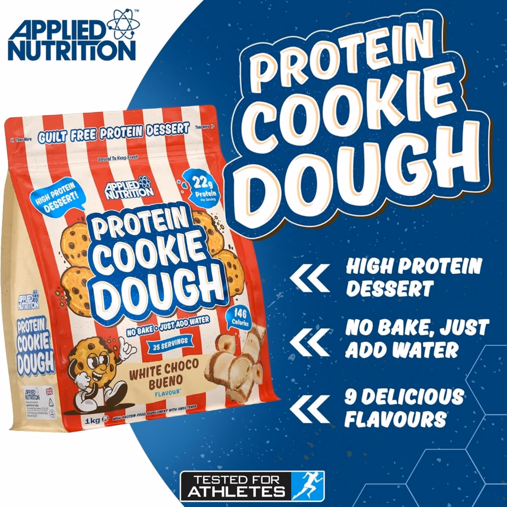 Applied Nutrition Protein Cookie Dough White Chocolate Bueno 1kg  3