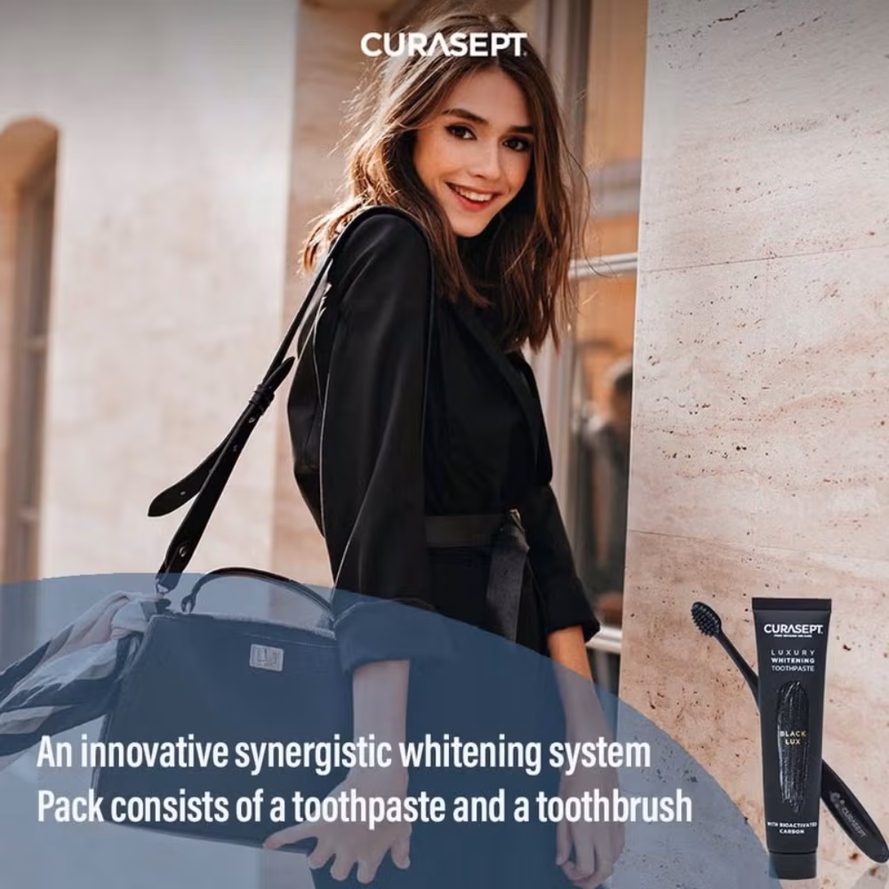 Curasept Toothpaste White Luxury with Bio Carbon 75ml 2
