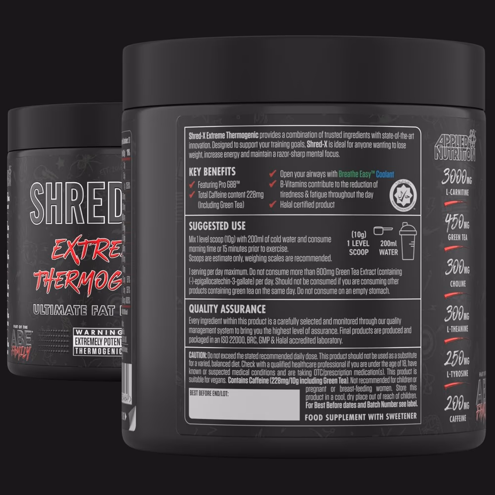 Applied Nutrition Shred X Powder – Sour Gummy Flavor – 300 g 2