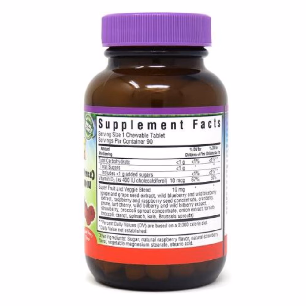 Bluebonnet Animal Vitamin D3 400IU 90 Chew Tabs 2
