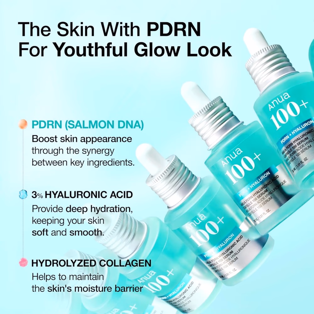 Anua 100+ PDRN Hyaluronic Acid Serum 30ml 2