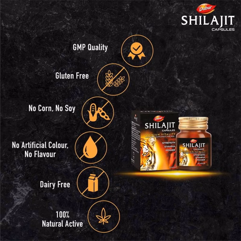 Dabur Shilajit 30 Caps 4