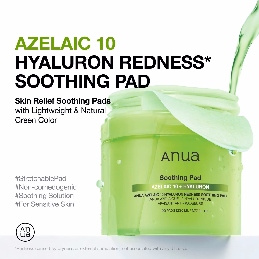 Anua Azelaic 10+ Hyaluron Soothing Pad 90 Pieces 2