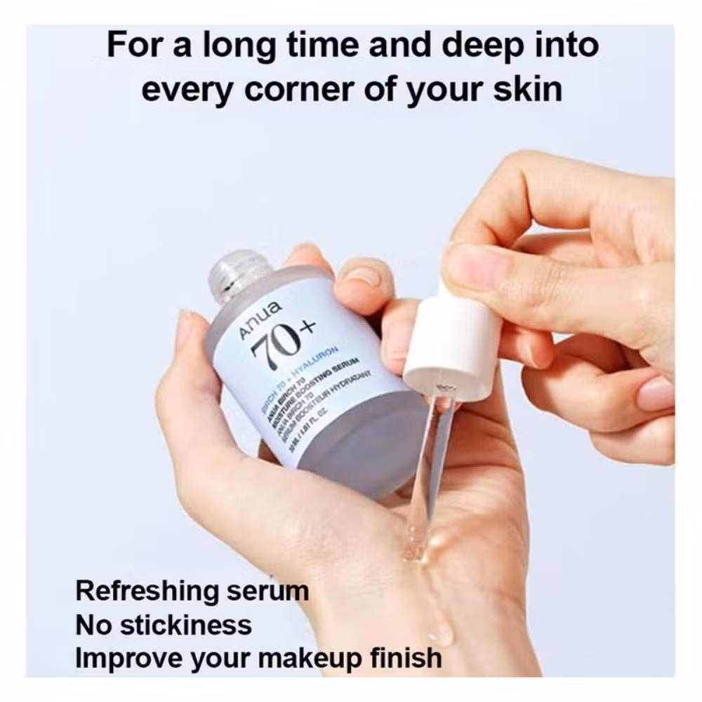 Anua Birch 70 Moisture Boosting Serum 30ml - Hydrating Serum With 70% Birch Sap To Moisturize And Strengthen Skin. 2