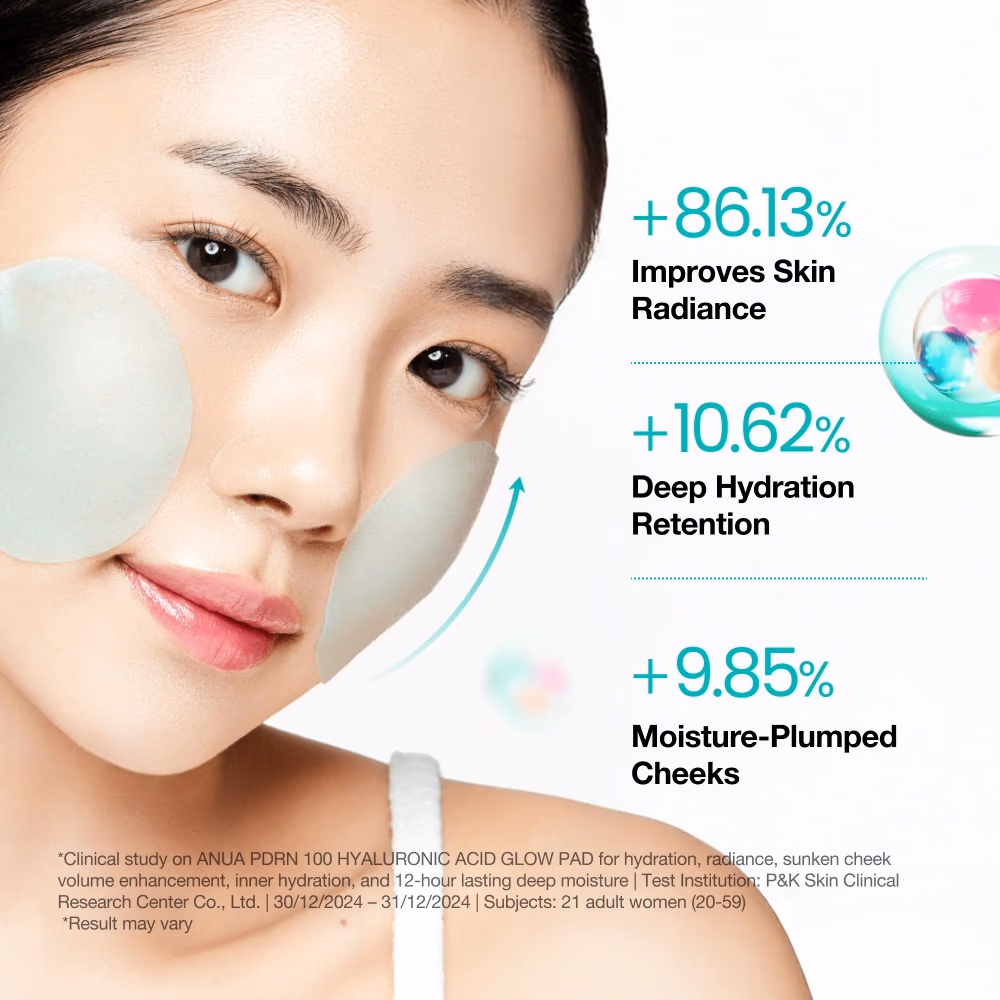 Anua PDRN + Hyaluron Glow Pad 60 Pieces 4