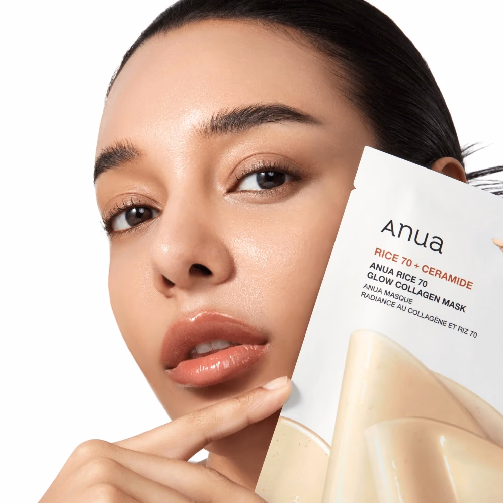 Anua Rice 70 + Ceramide Glow Collagen Mask 38g 4