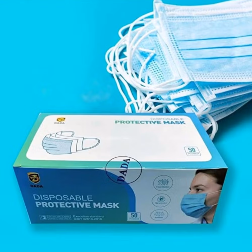 Dada Disposable Blue Face Masks 50s 2