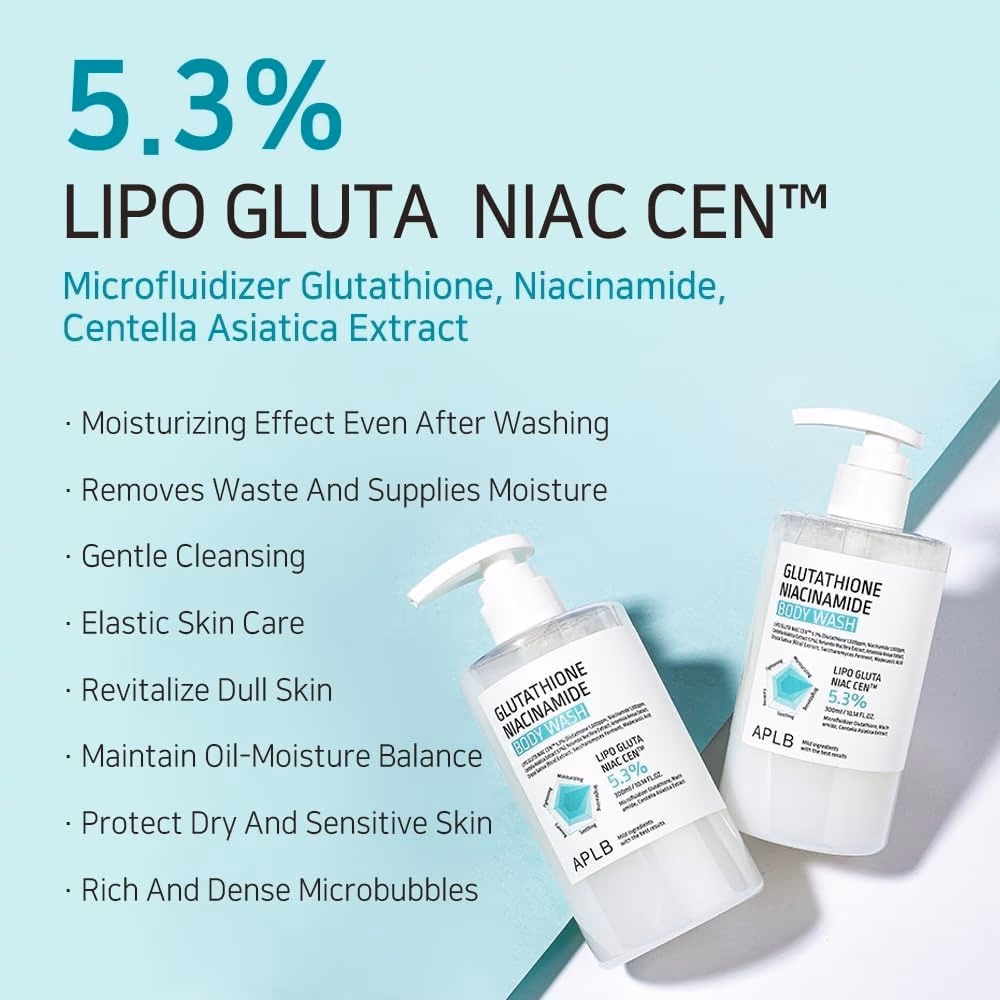 APLB Glutathione Niacinamide Body Wash 300ml 4