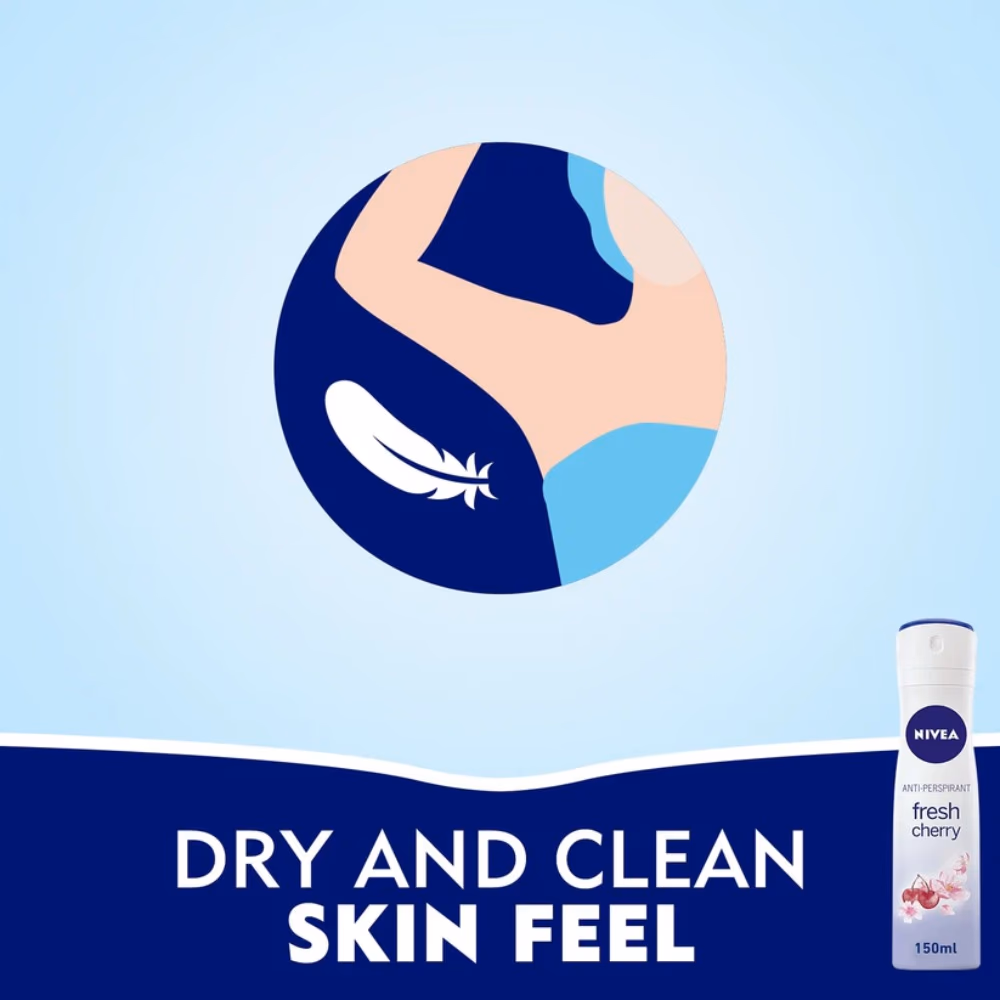 Nivea Fresh Cherry Deo Spray 150ml 4
