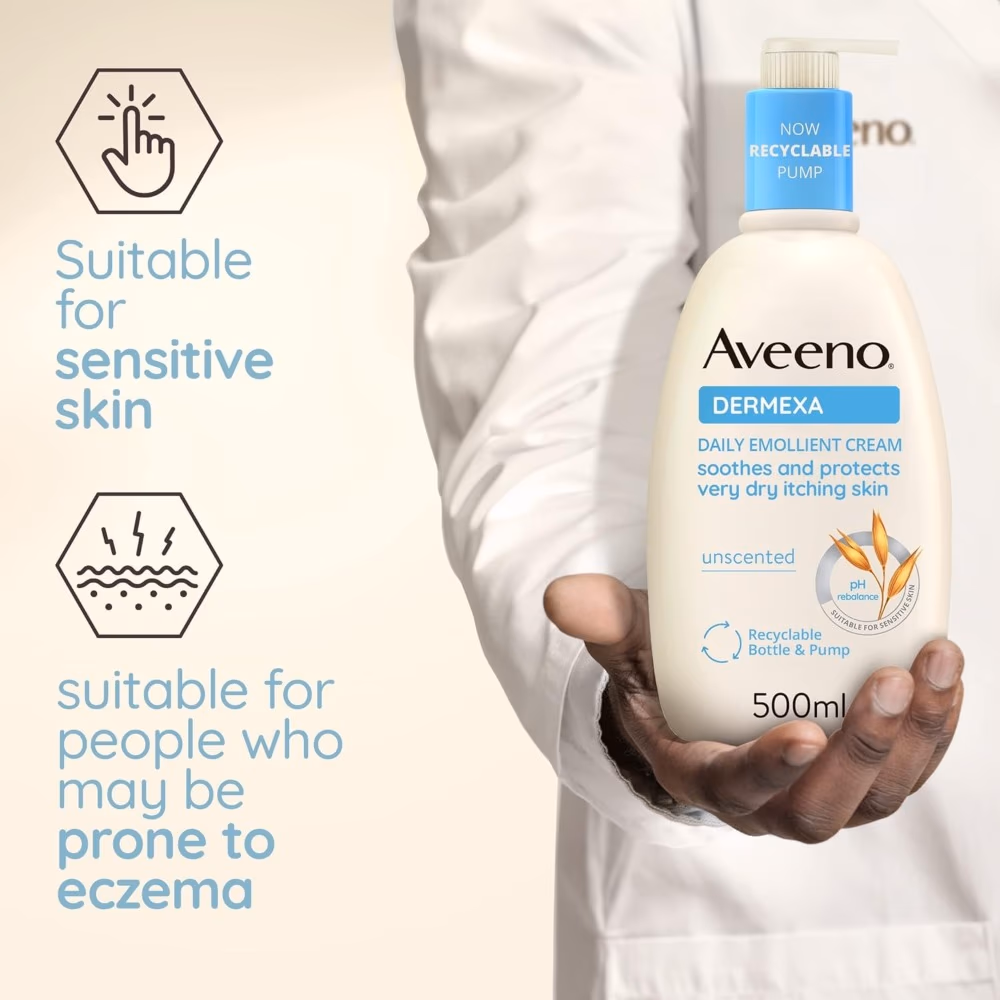 Aveeno Dermexa Daily Emollient Cream 500ml 4