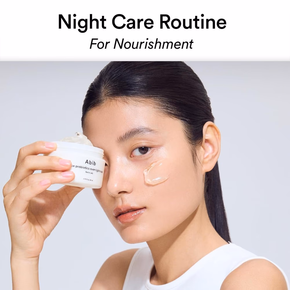 Abib Rice Probiotics Overnight Mask – 80ml | Brightening & Nourishing Sleeping Pack for Radiant Skin 2