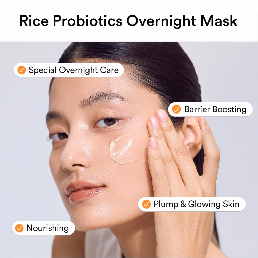 Abib Rice Probiotics Overnight Mask – 80ml | Brightening & Nourishing Sleeping Pack for Radiant Skin 3