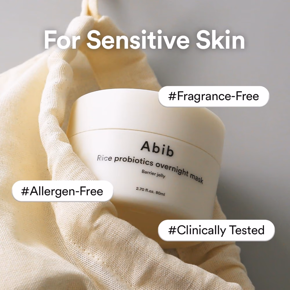 Abib Rice Probiotics Overnight Mask – 80ml | Brightening & Nourishing Sleeping Pack for Radiant Skin 5
