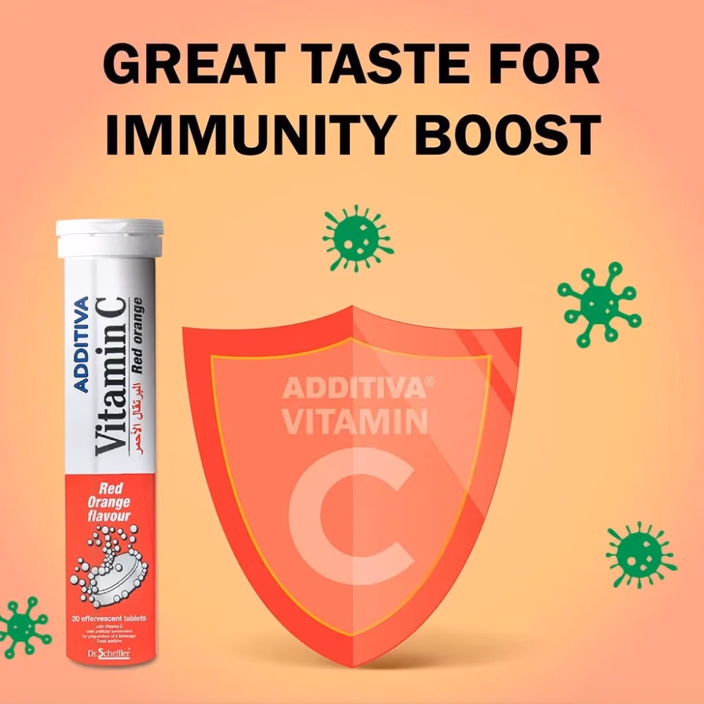 Additiva Vitamin C 20 Effervescent Tablets – Red Orange 3