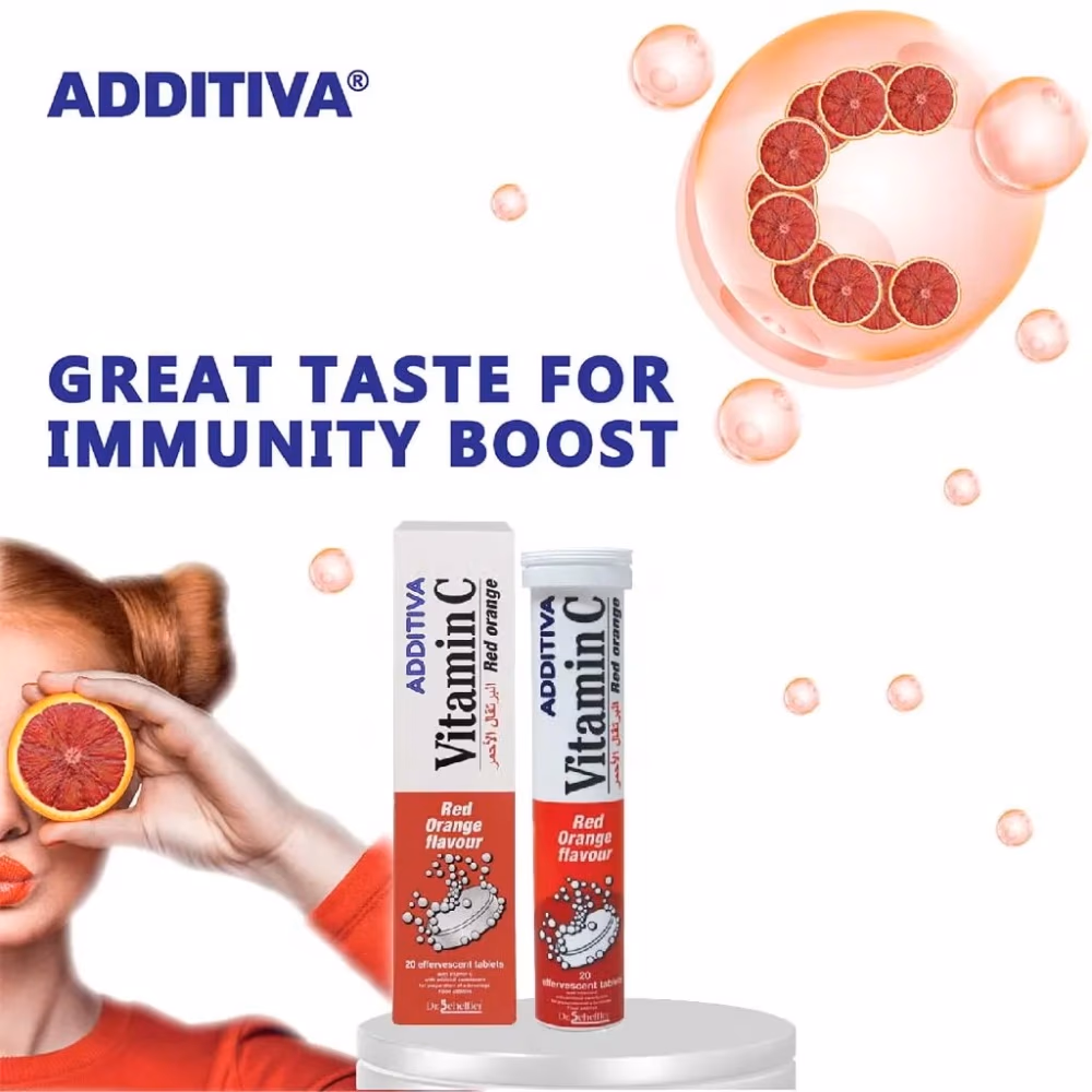 Additiva Vitamin C 20 Effervescent Tablets – Red Orange 4