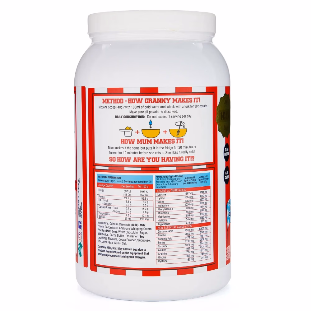 Adonis Casein Protein Cookie Dough Double Choco Hazelnut 1Kg 3