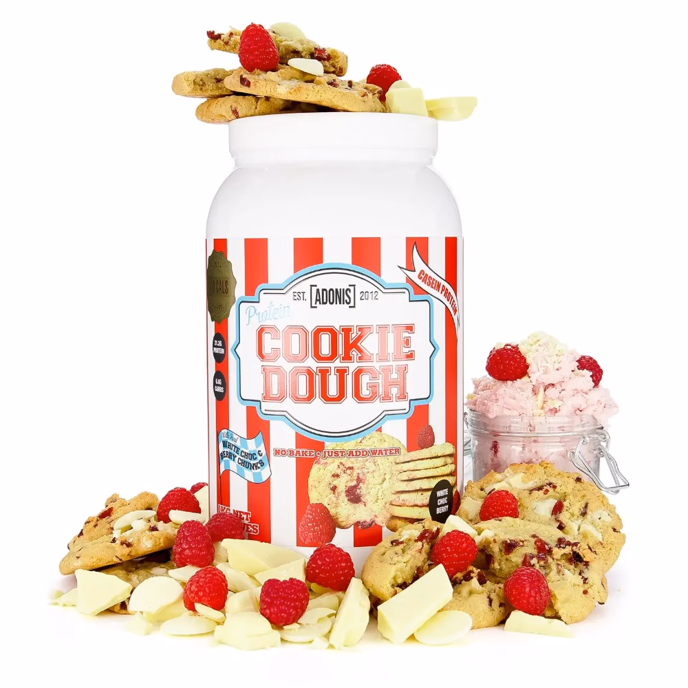 Adonis Casein Protein Cookie Dough White Chocolate Berry 1Kg  3