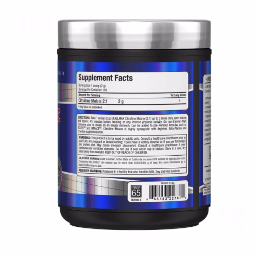 Allmax Citruline Malate 2:1  Powder Unflavoured 300Gm 2