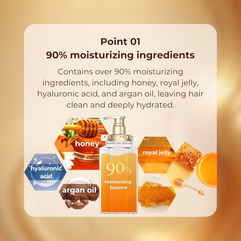 And Honey Deep Moist Treatment – 445g | Intensive Hydration & Repair Hair Mask with Honey Extracts 4