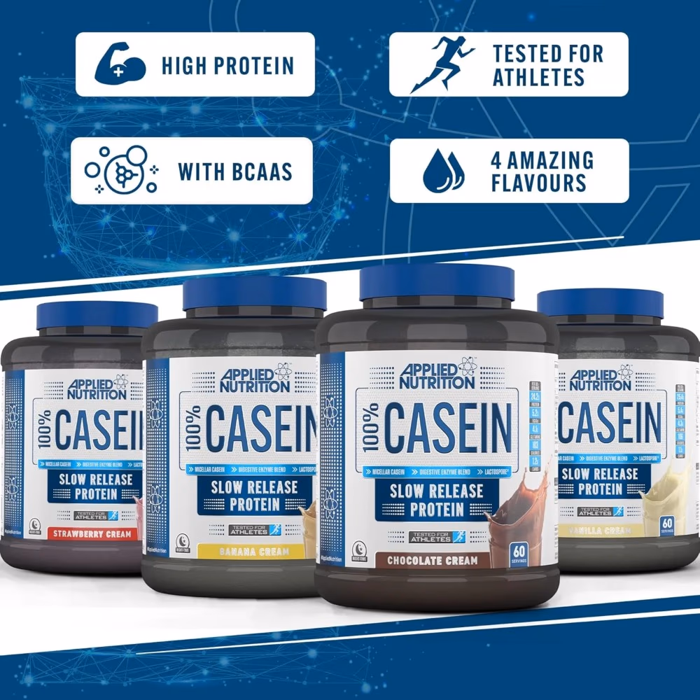 Applied Nutrition 100% Casein Protein Creamy Vanilla Flavor - 1.8Kg 3
