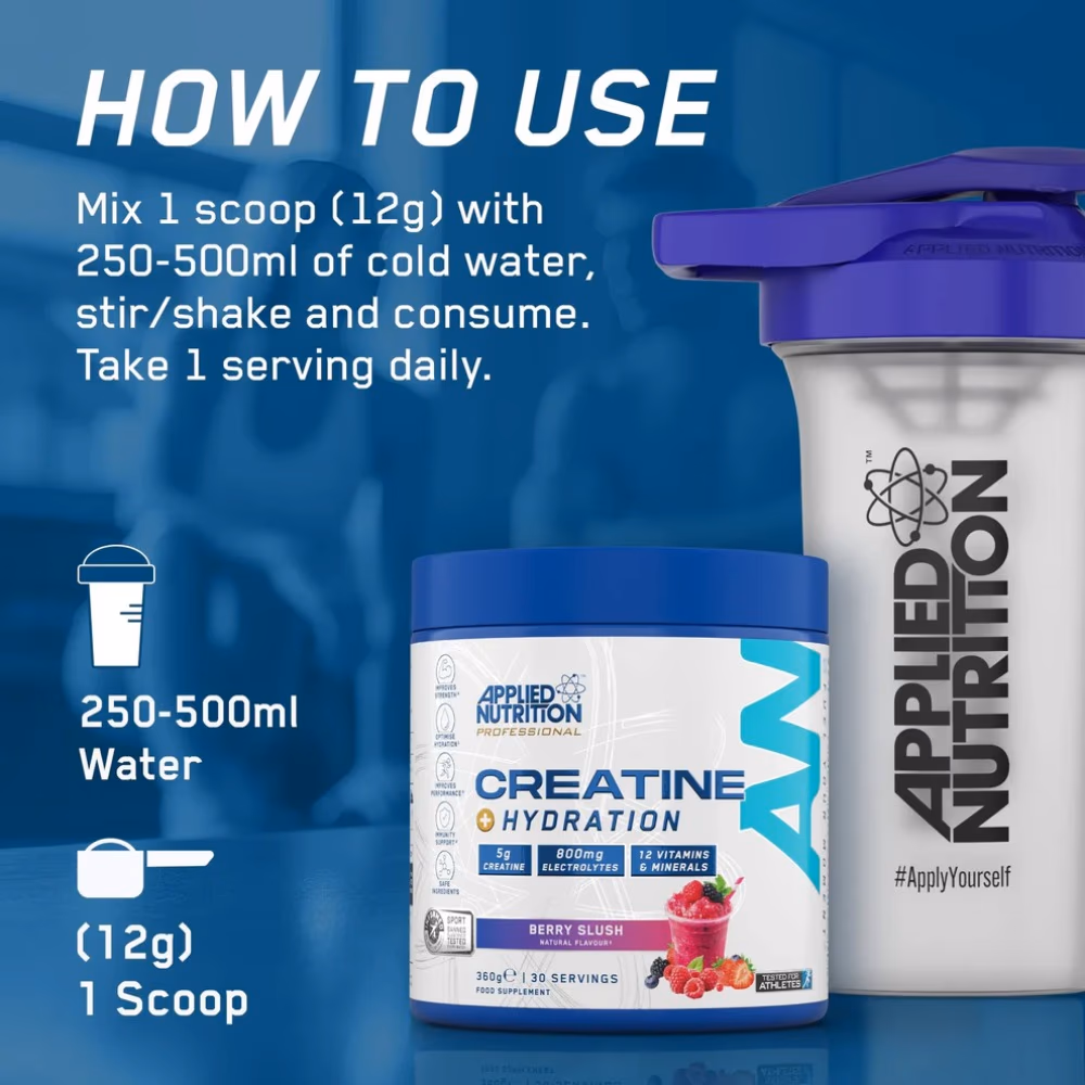 Applied Nutrition Creatine Hydration Blue Raspberry 360g 2