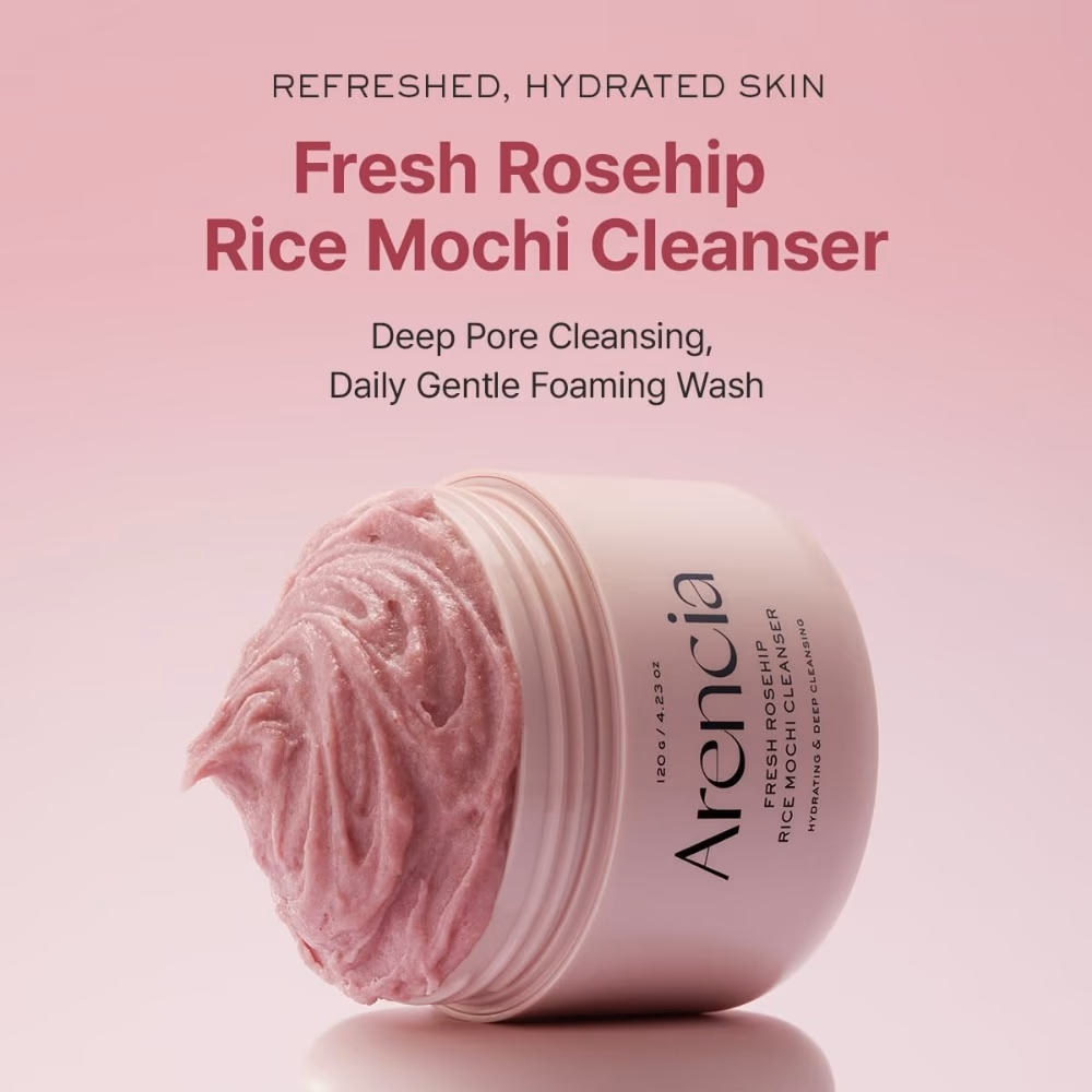 Arencia Fresh Rosehip Rice Mochi Cleanser 120g 2