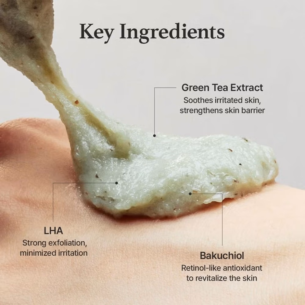 Arencia Green Tea + LHA Rice Cake Cleanser 150g 4