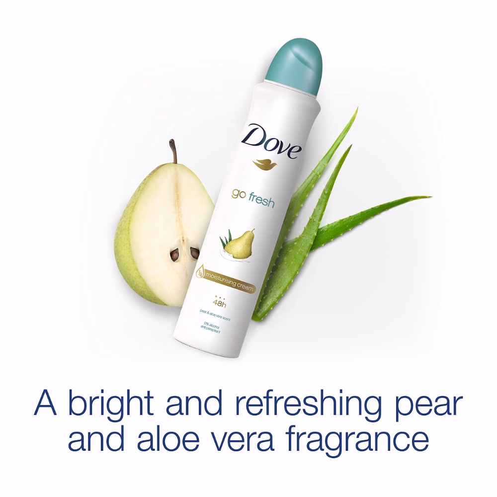 Dove Deo Spray Go Fresh Pear & Aloe Vera 150ml 4