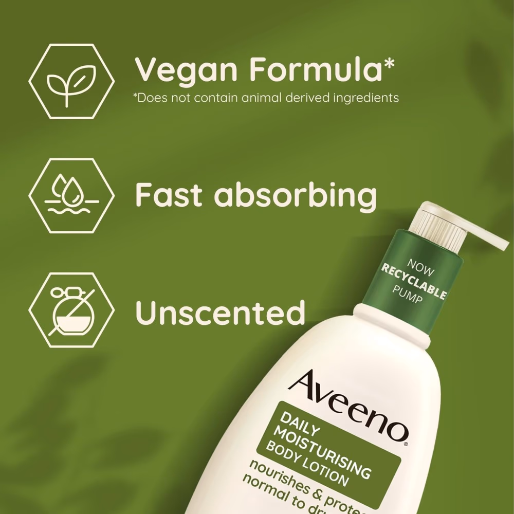 Aveeno Daily Moisturising Body Lotion – 500ml | Soothing Oat Formula for 24-Hour Hydration & Healthy Skin 3
