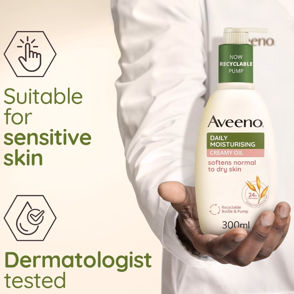 Aveeno Daily Moisturising Creamy Oil 300ml 4