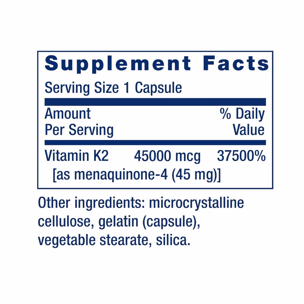 Life Extension Vitamin K2- 30capsules  3