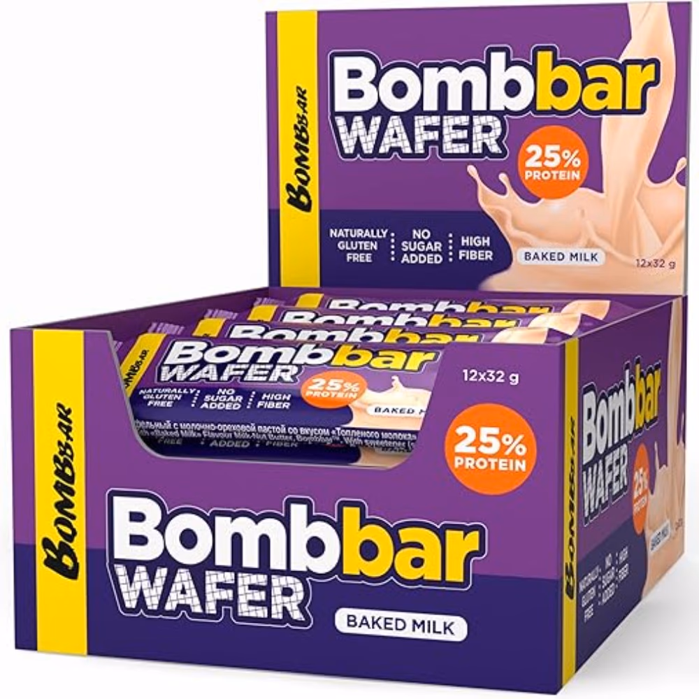 BomBBAR Protein Wafer Baked Milk 32g 3