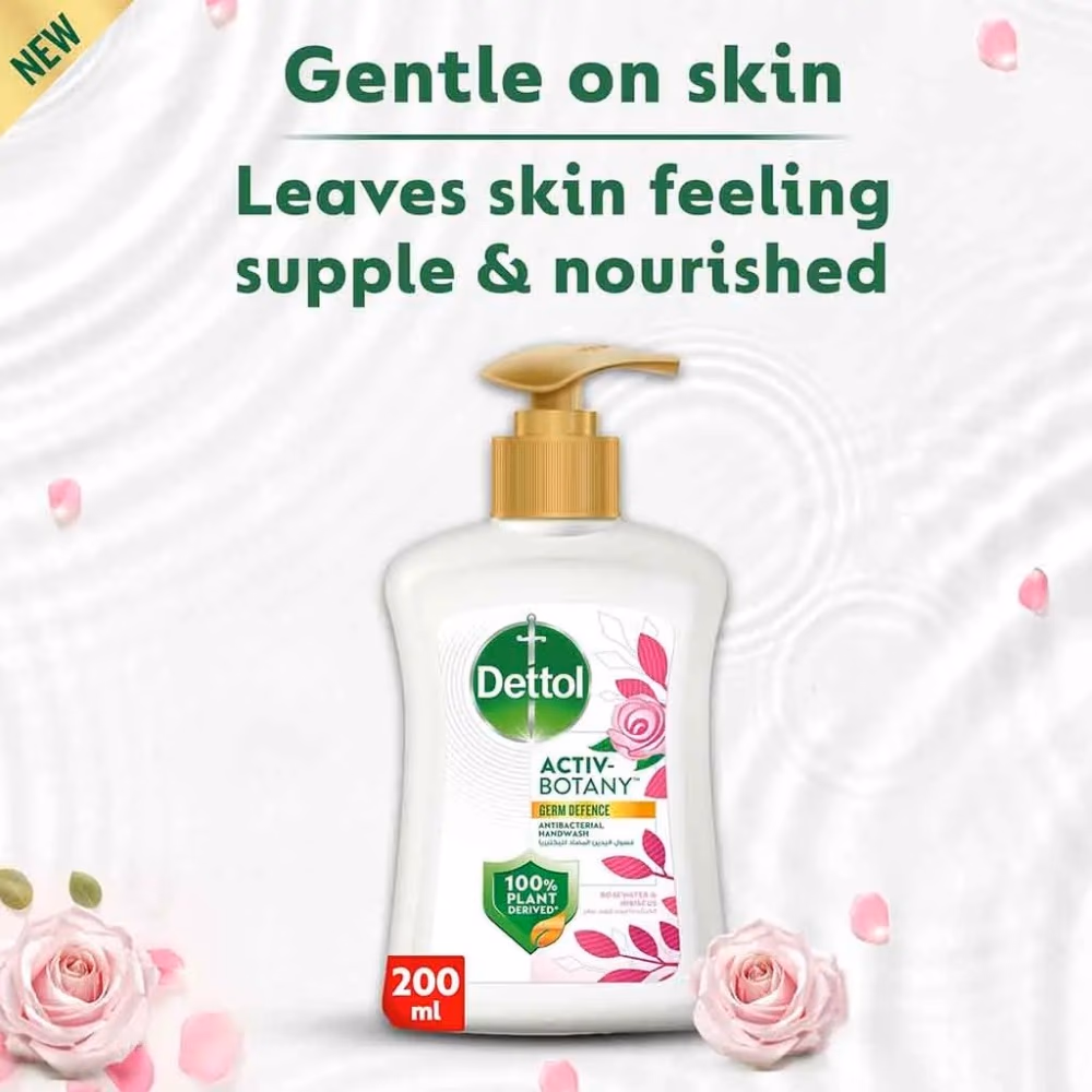 Dettol Activ Botany Hibiscus & Rose Handwash 200ml 3