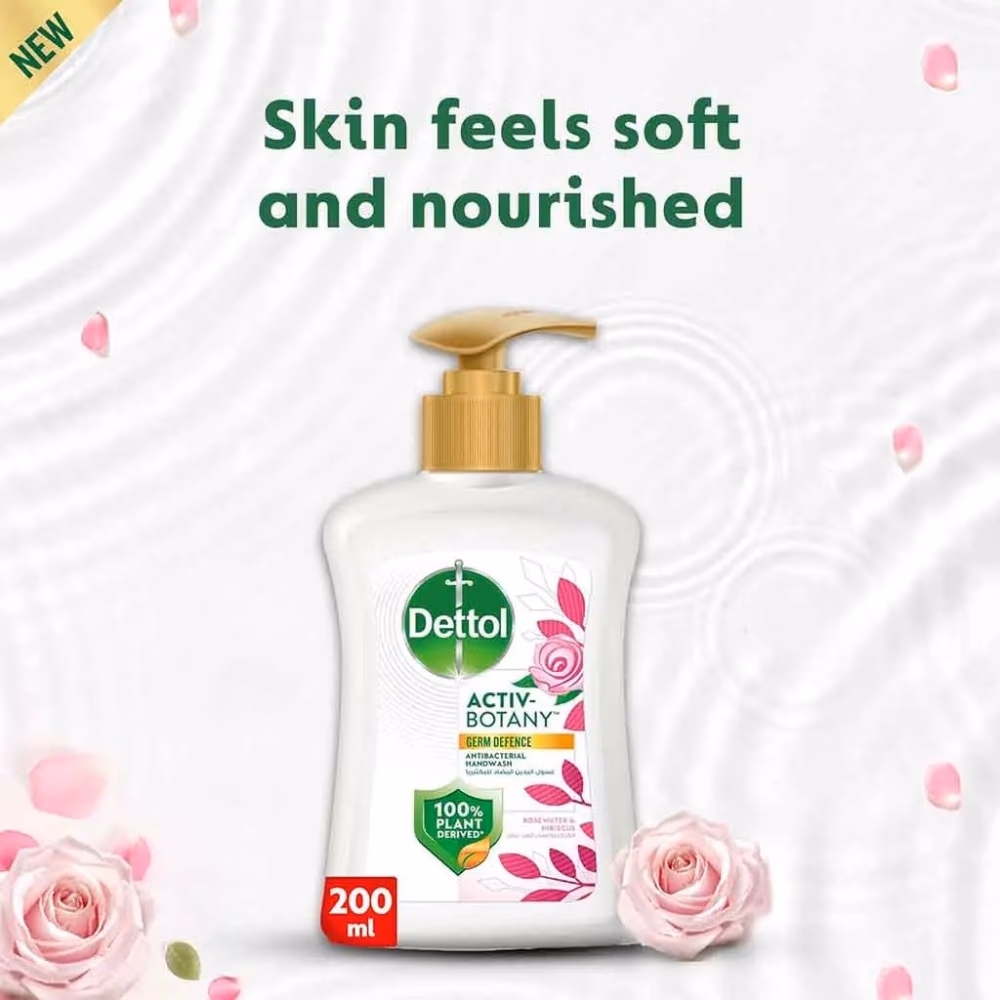 Dettol Activ Botany Hibiscus & Rose Handwash 200ml 4