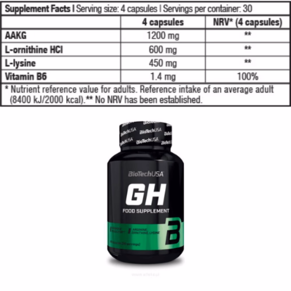 BioTechUSA GH Hormone Regulator 120 Capsules 5